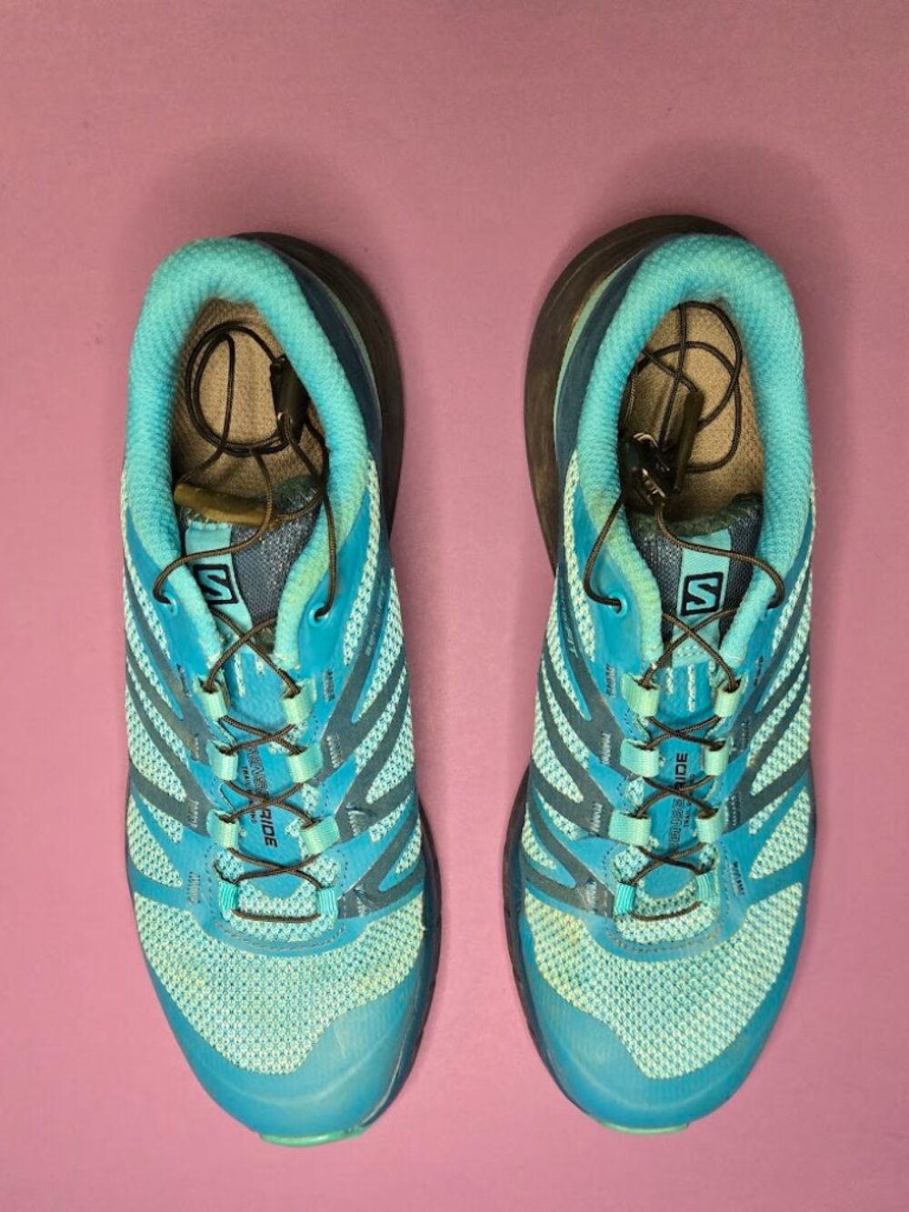 Salomon Sense Ride Women’s Trail Running Shoes Teal Blue Size 8